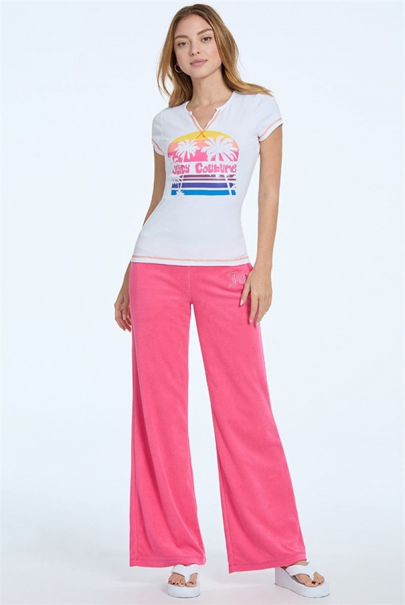 Juicy Couture Juicy Sunset Tee Valkoinen | JC-SN651608