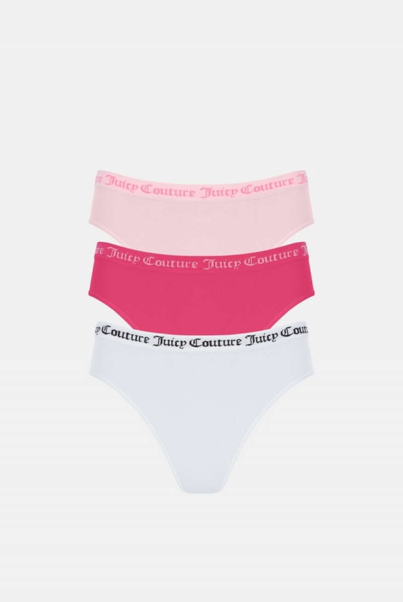 Juicy Couture Litteät Knit Seamless Mid-rise Brief Pack X3 Monivärinen | JC-SN652232