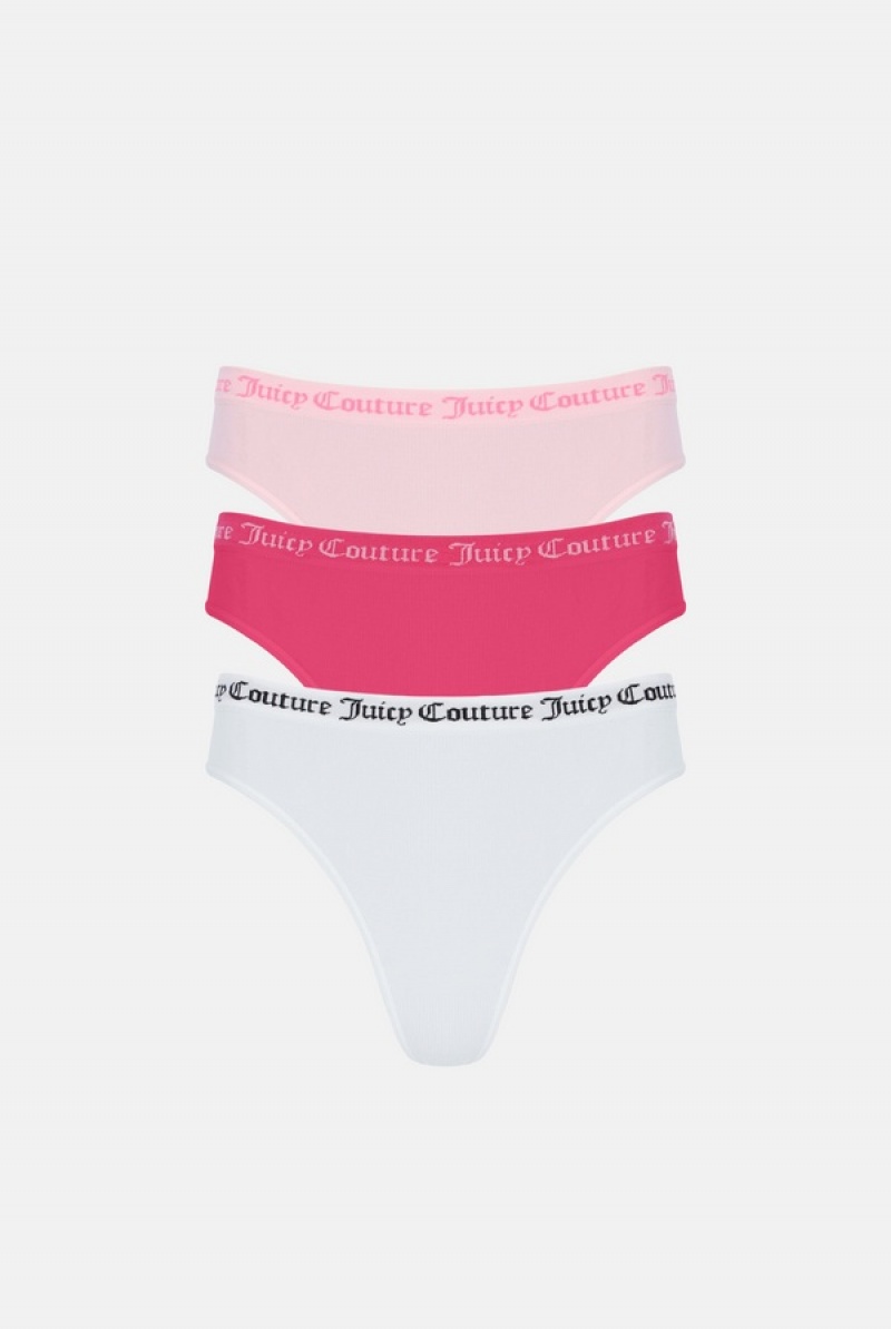 Juicy Couture Litteät Knit Seamless Ranne Pack X3 Monivärinen | JC-SN652234