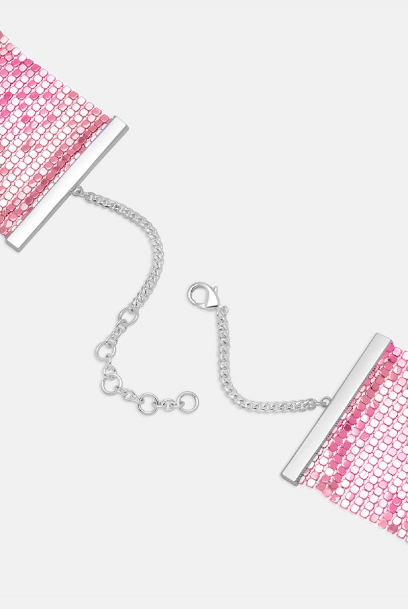 Juicy Couture Mesh Choker Pinkki | JC-SN652349