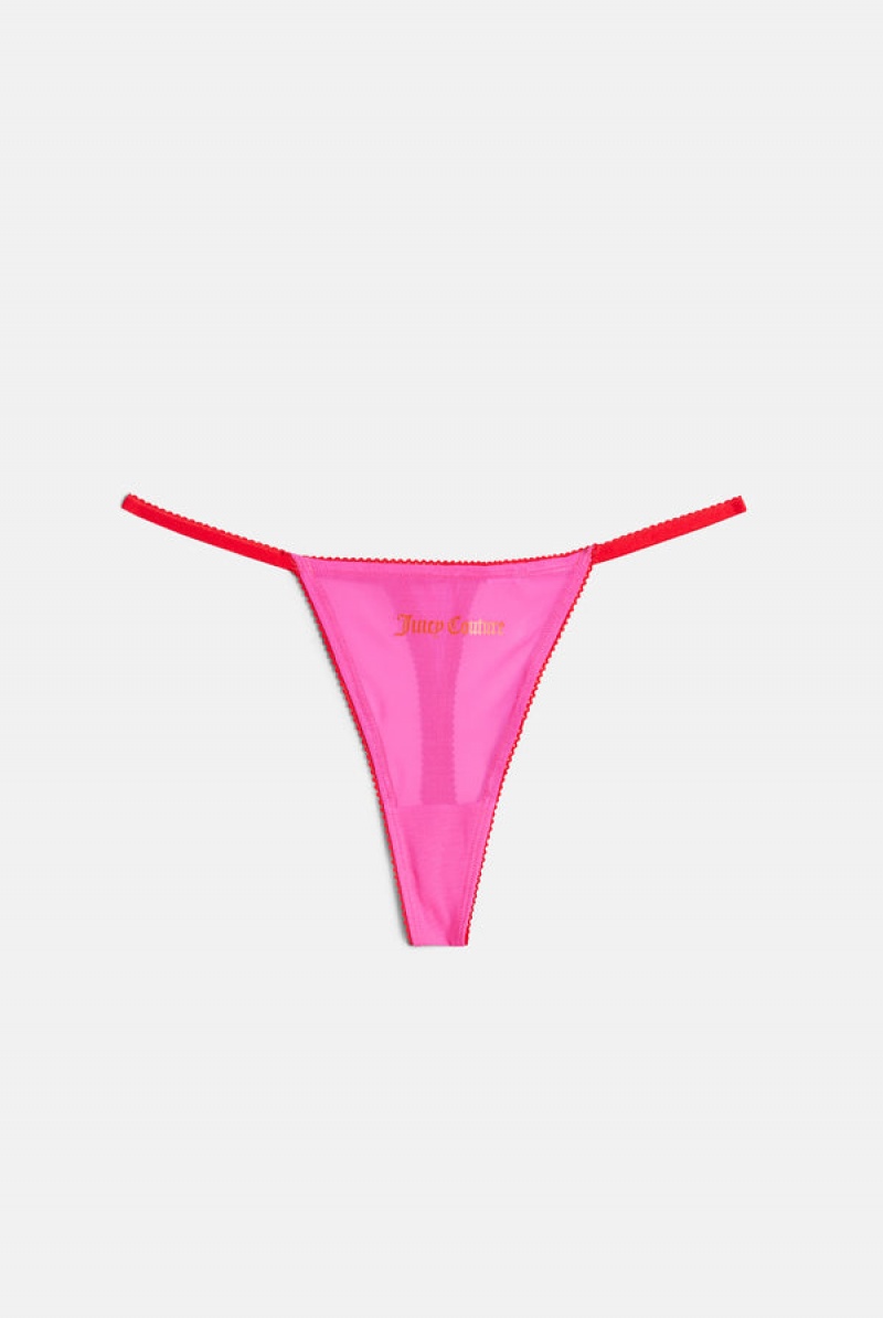 Juicy Couture Mesh Scallop Edge Ranne Pinkki | JC-SN652259