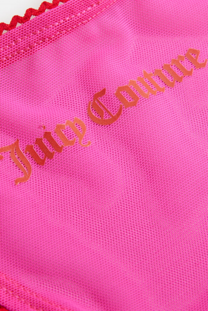 Juicy Couture Mesh Scallop Edge Ranne Pinkki | JC-SN652259