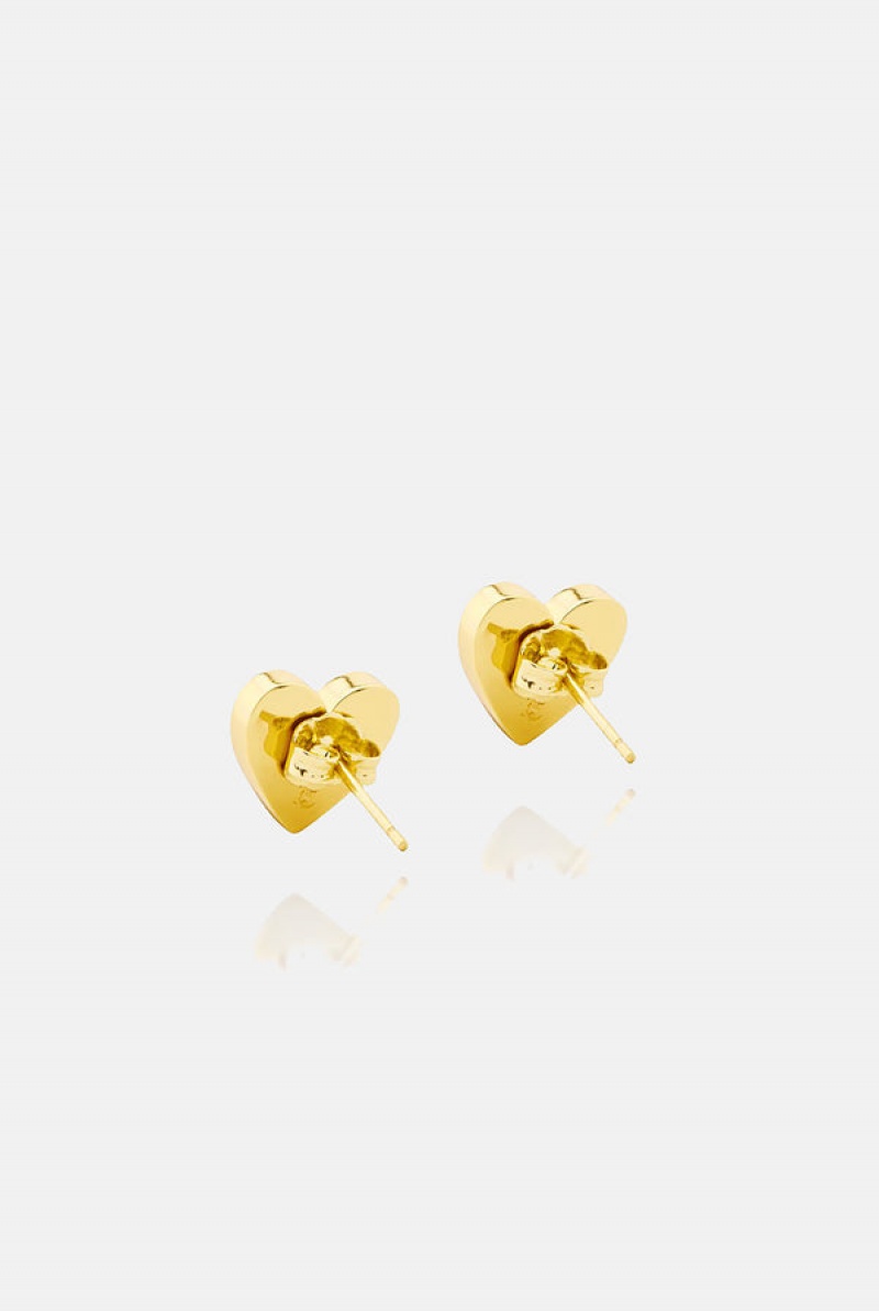 Juicy Couture Mini Heart Stud Earrings Kultaiset | JC-SN652370