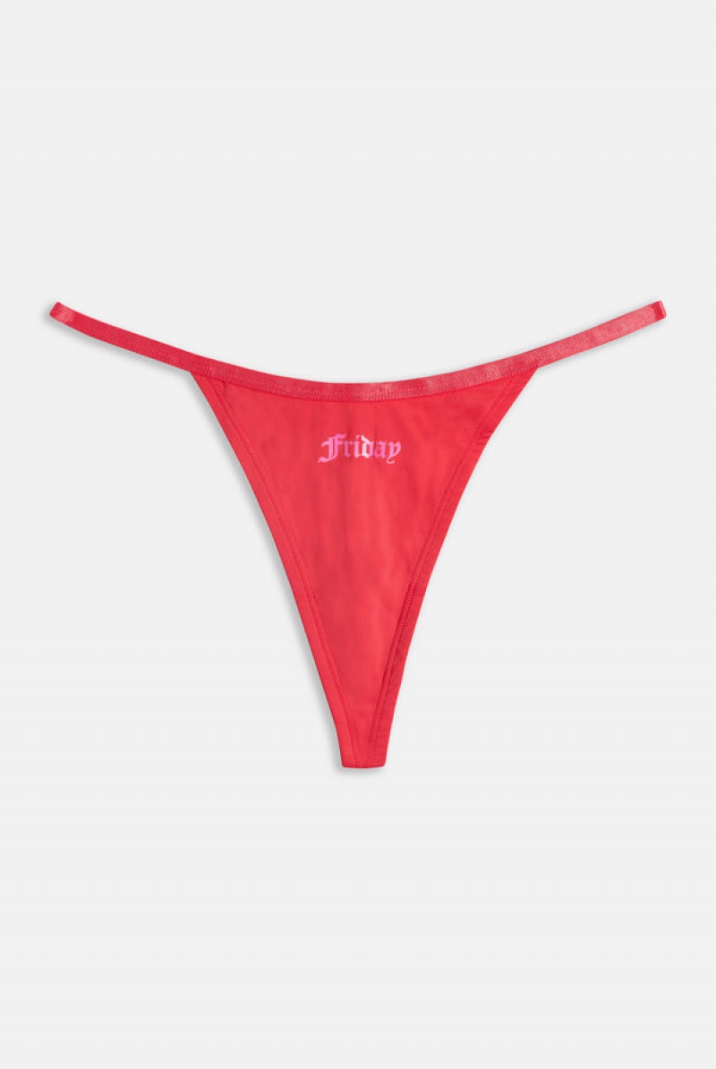 Juicy Couture Monday To Friday' Pack Of 5 Thongs Valkoinen | JC-SN652264