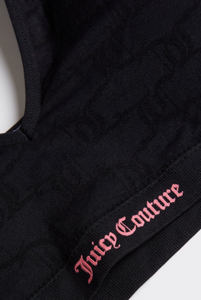 Juicy Couture Pack Of 2 Monogram Seamless Bras Mustat | JC-SN652283