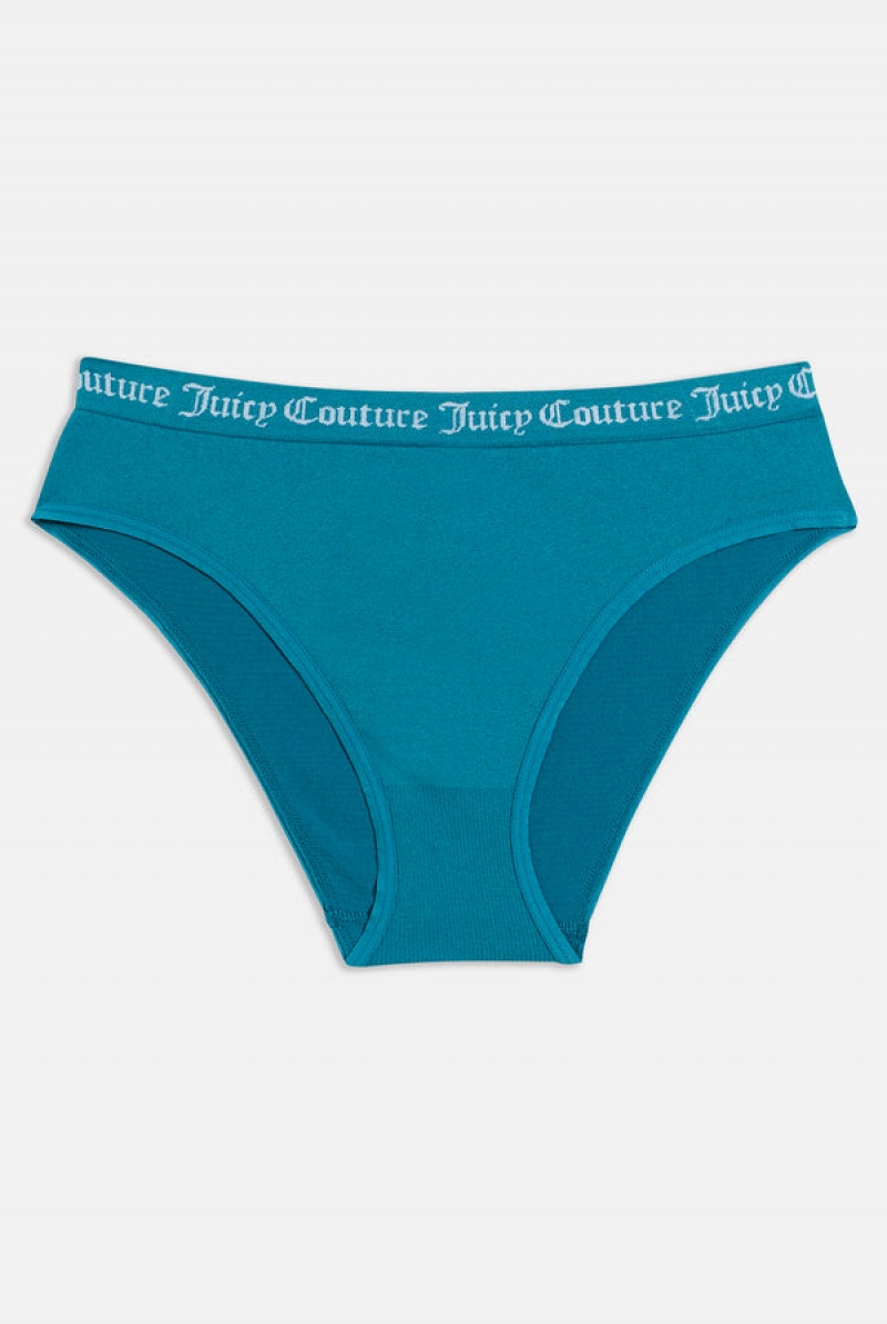 Juicy Couture Pack Of 3 Litteät Knit Seamless Mid-rise Briefs Ruskea | JC-SN652272