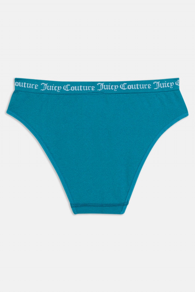 Juicy Couture Pack Of 3 Litteät Knit Seamless Mid-rise Briefs Ruskea | JC-SN652272