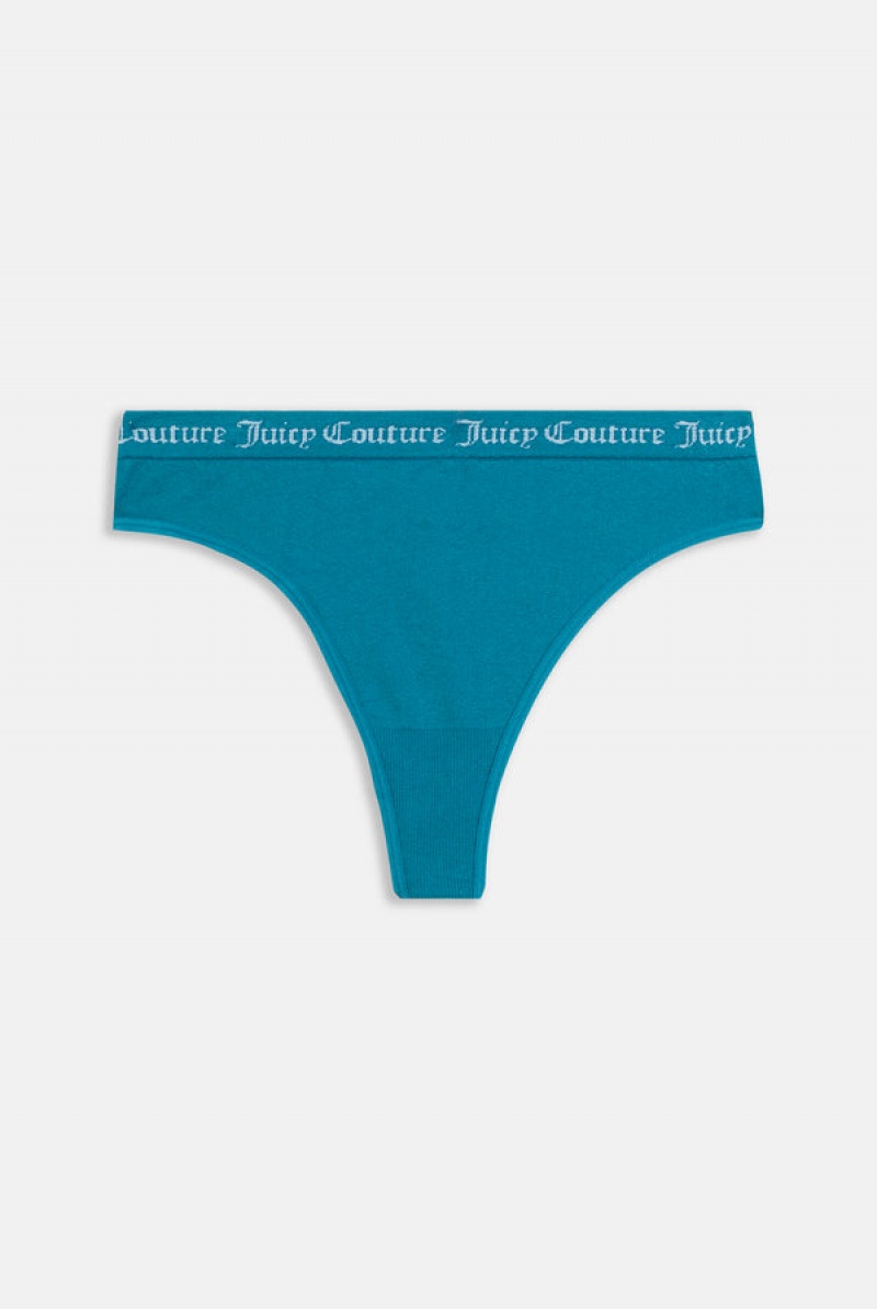 Juicy Couture Pack Of 3 Litteät Knit Seamless Thongs Ruskea | JC-SN652273