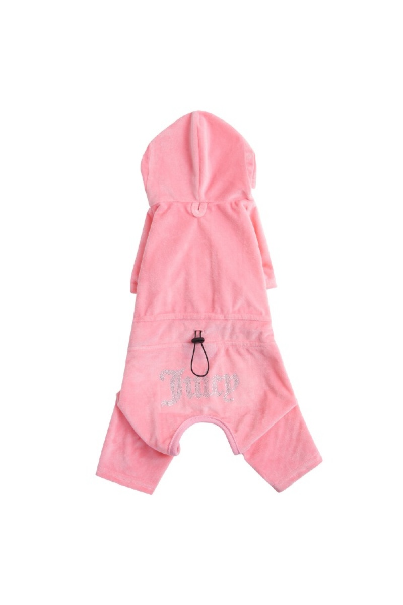 Juicy Couture Pet Velour Tracksuit Xs/S Pinkki | JC-SN652309