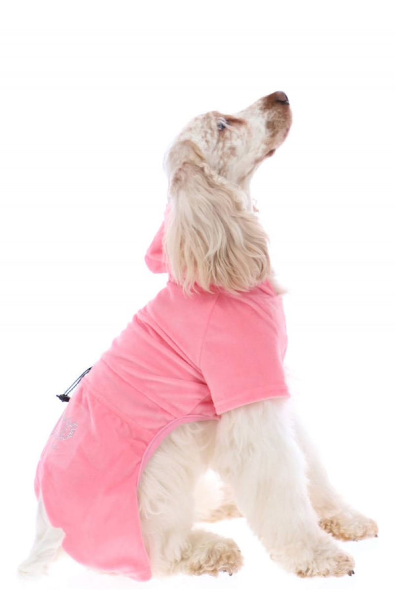 Juicy Couture Pet Velour Tracksuit Xs/S Pinkki | JC-SN652309