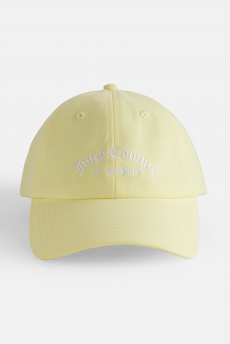 Juicy Couture Recycled Puuvilla Baseball Cap Keltainen | JC-SN652338