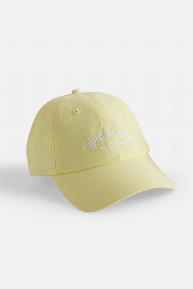 Juicy Couture Recycled Puuvilla Baseball Cap Keltainen | JC-SN652338