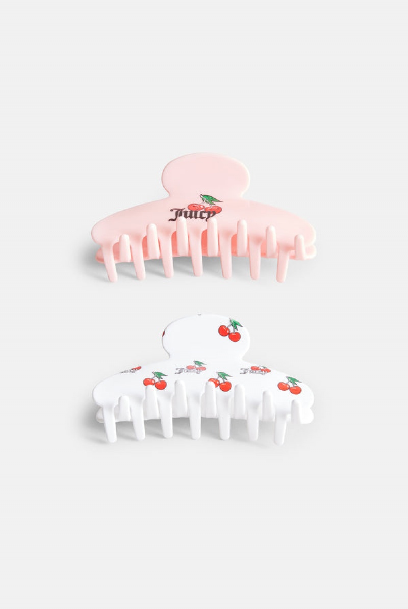 Juicy Couture Set Of 2 Cherry Claw Hair Clips Monivärinen | JC-SN652333