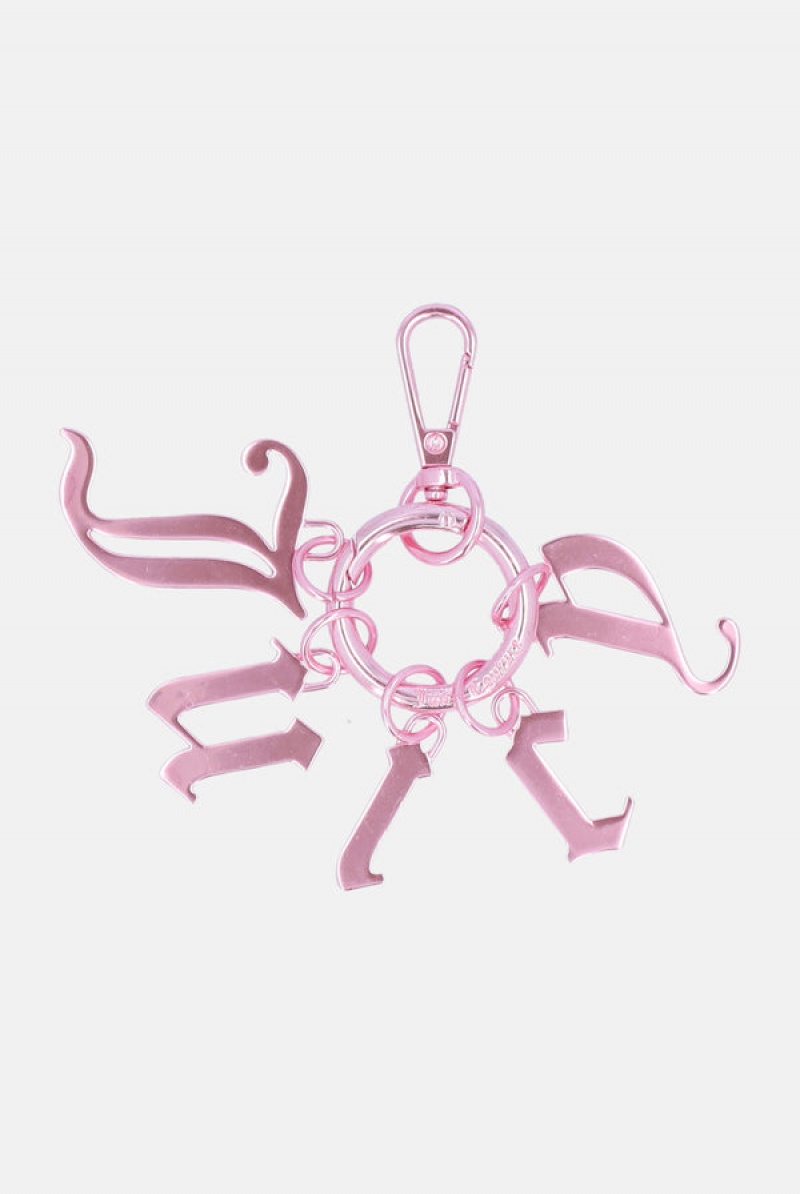 Juicy Couture Shiny Charm Key Fob Pinkki | JC-SN652314