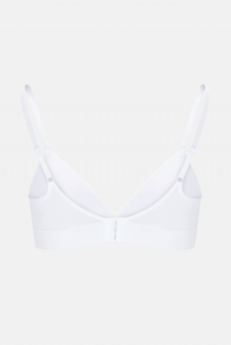 Juicy Couture Single Rib Moulded Bralette Valkoinen | JC-SN652230