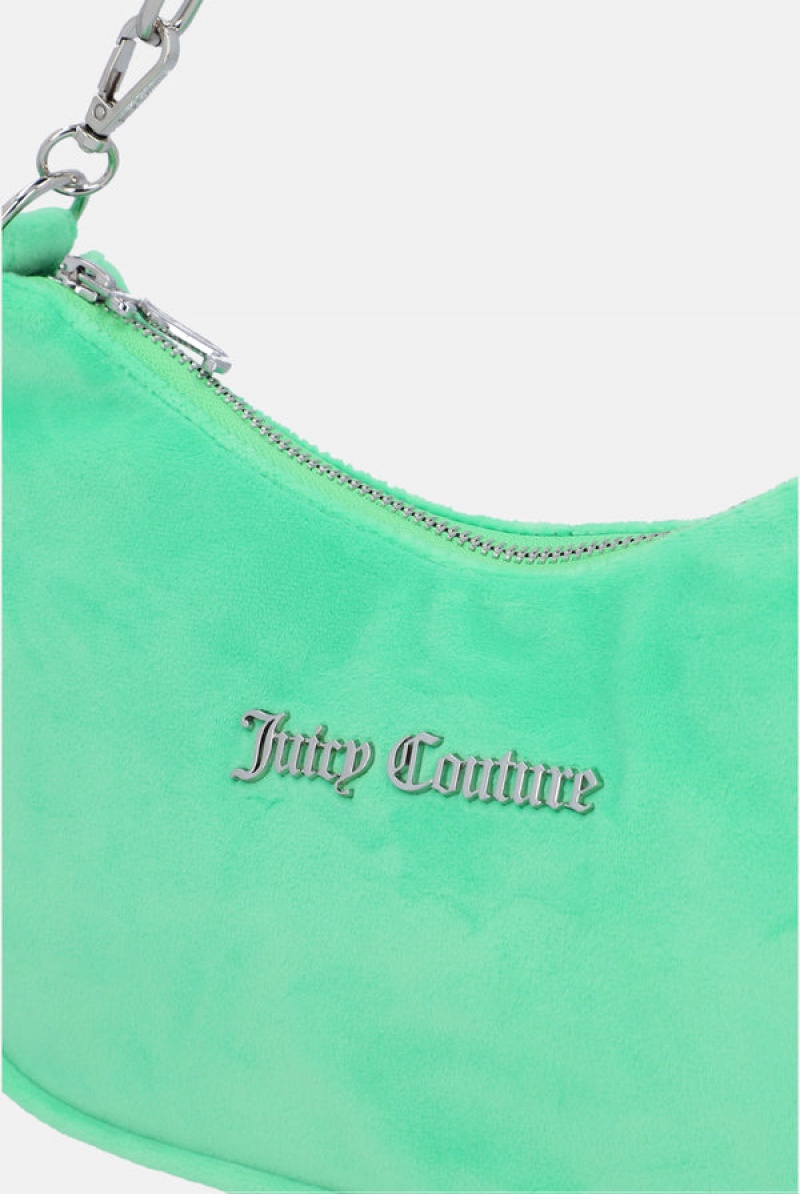 Juicy Couture Velour Chain Shoulder Bag Vihreä | JC-SN652208